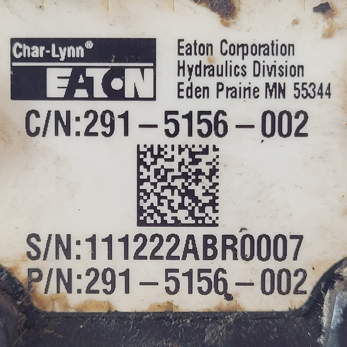 Eaton Char-Lynn 2915156002 Hydraulic Steering Control Unit Valve Untested