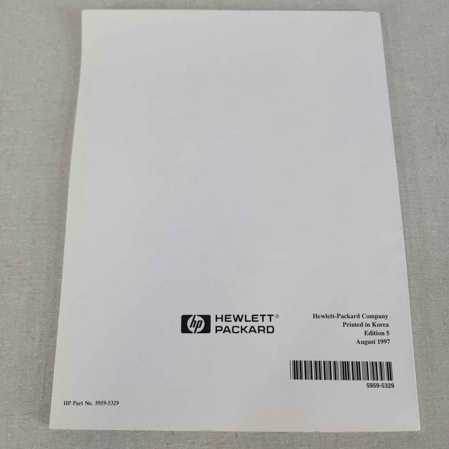 HP Agilent E3630A Triple Output DC Power Supply Manual 5959-5329 1993