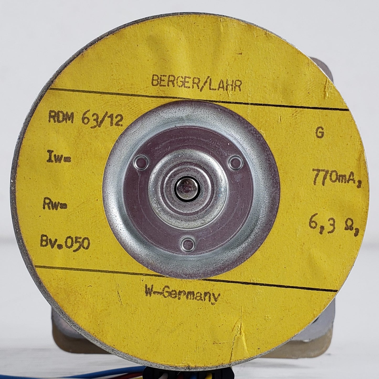 Berger Lahr RDM63/12 Stepper Motor for Perkin Elmer Lambda 3B Spectrophotometer