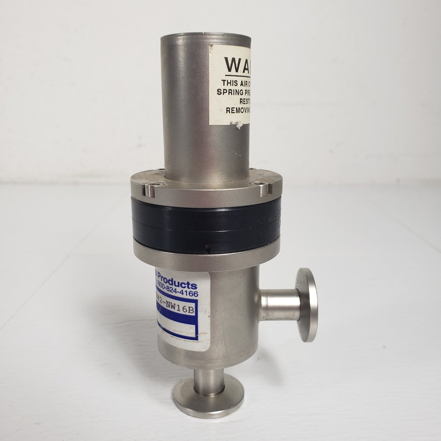 Nor-Cal Products ESVP-0502-NW16B 2-Way Pneumatic Angle Valve KF16 NW16 QF16