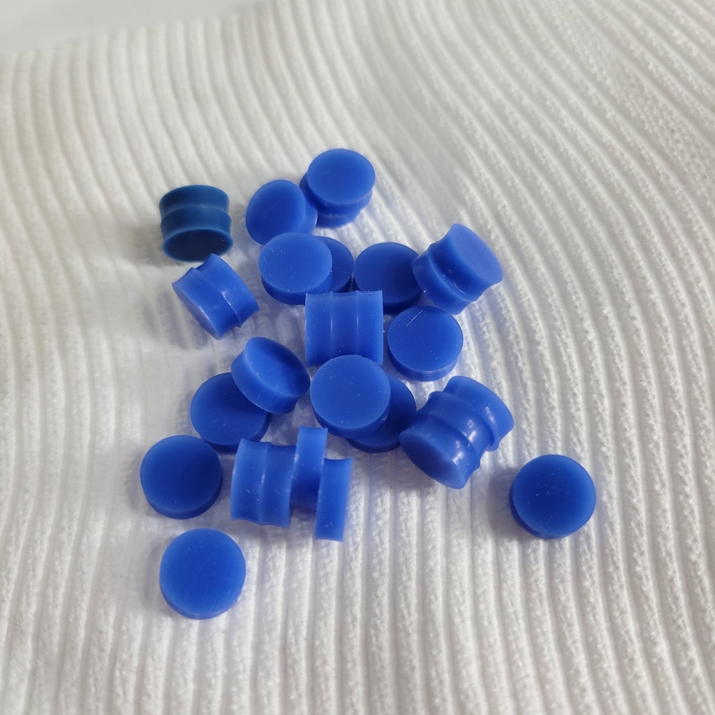 ALLTECH 6514 3/8" Blue Vial Septa For Laboratory Chromatography, 80 Count