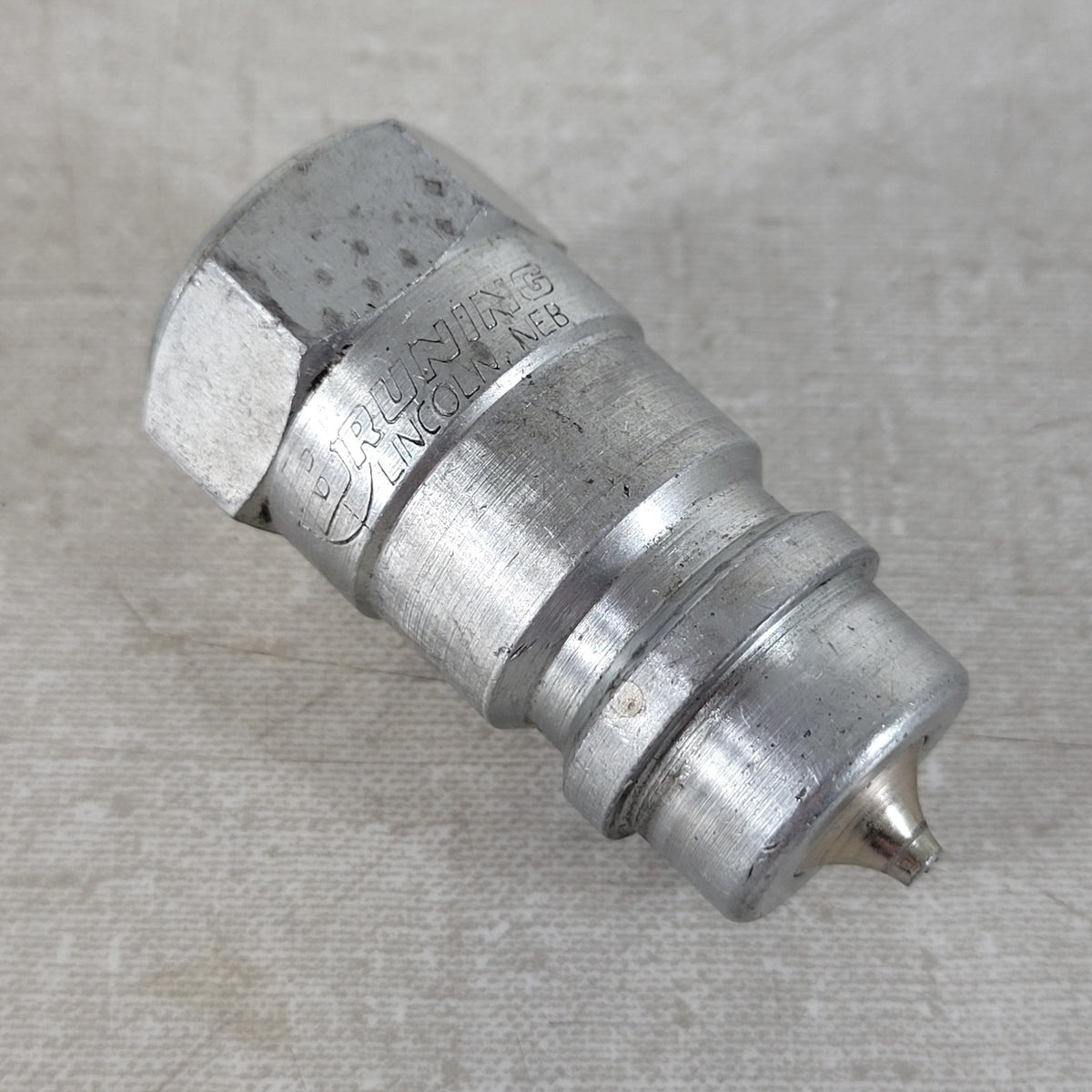 Parker Bruning SM-502-8FP 1/2" NPTF Hydraulic Quick Coupler Nipple 6000 PSI