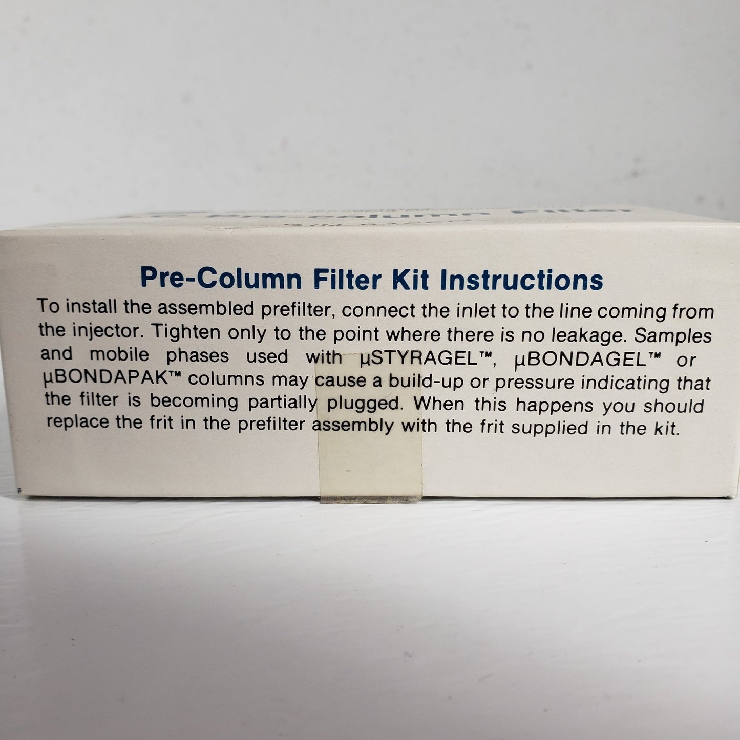 Waters 84056 85477 84561 HPLC LC Pre-Column Filter Kit Parts Partial 84560