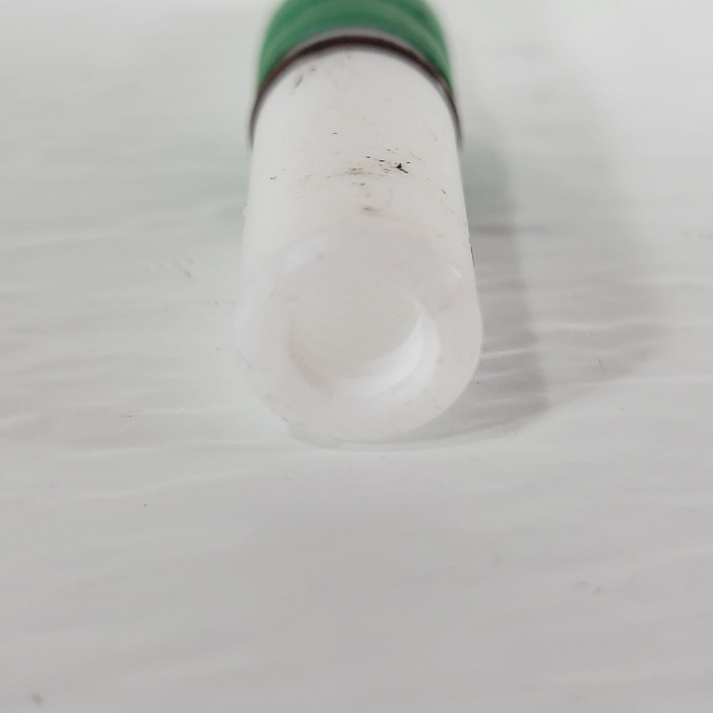 Two CHEMGLASS PTFE 0-8mm Vacuum Valve Plug-Only for Vac. Systems, Green & Brown