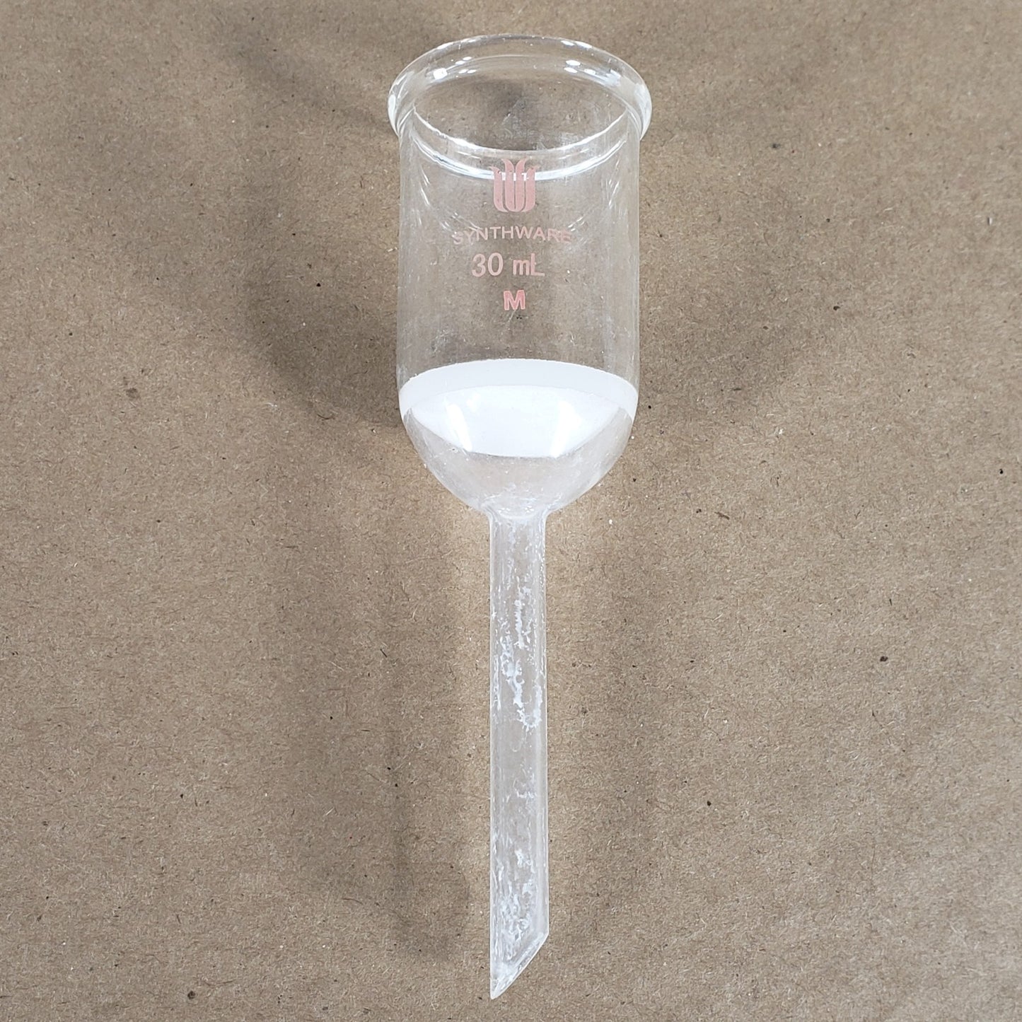 Lot 4 Synthware Pyrex F603030M 30mL Buchner Filter Funnels Medium Frit 30mm Chem