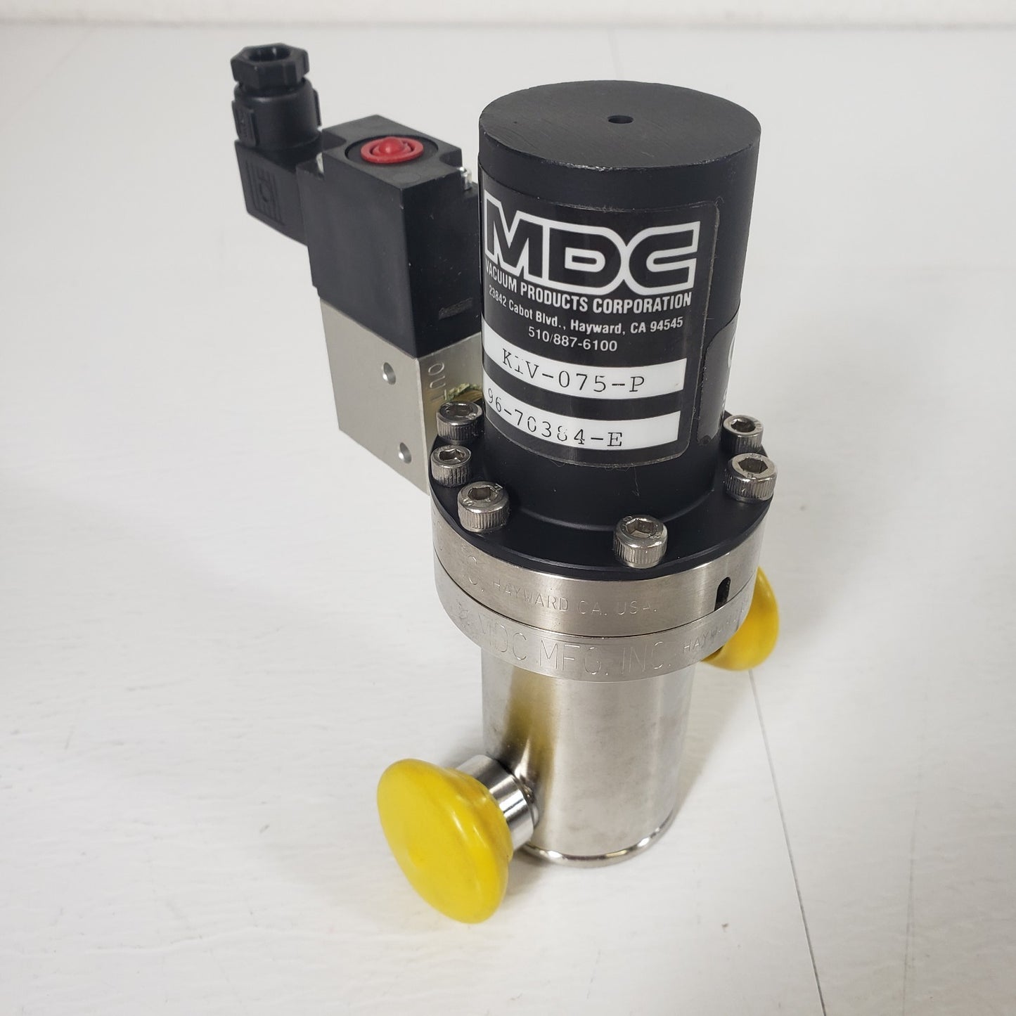 MDC KIV-075-P High Vacuum Inline Pneumatic Valve 2x KF16 NW16 QF16 320-72