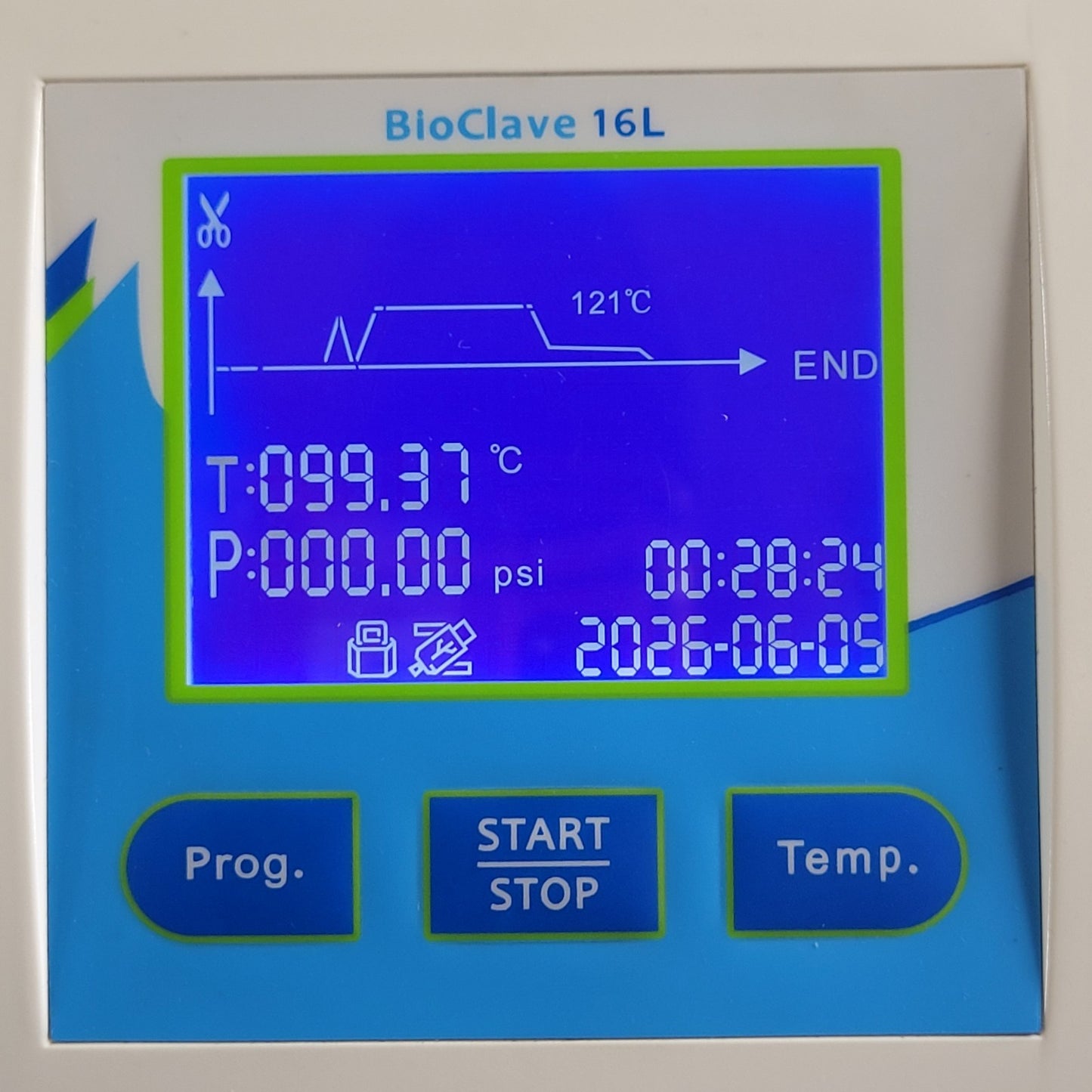 TESTED Benchmark BioClave STE-16M 16L Benchtop Steam Sterilizer Autoclave