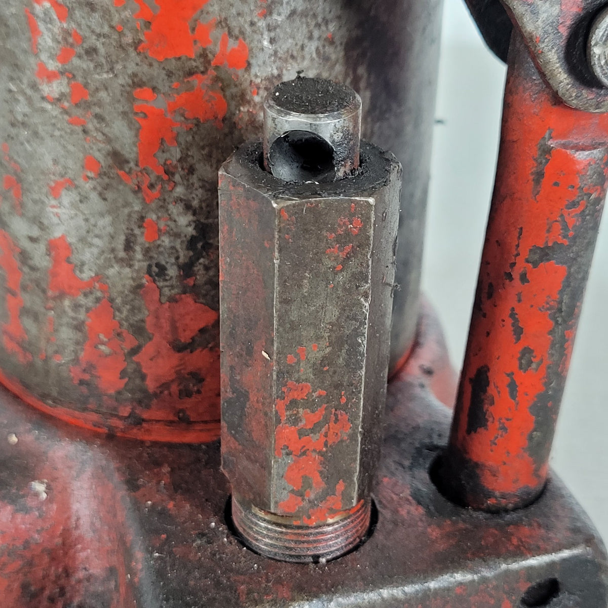 Vintage Hydraulic Bottle Jack Heavy Duty Manual Pump Red Parts / Repair