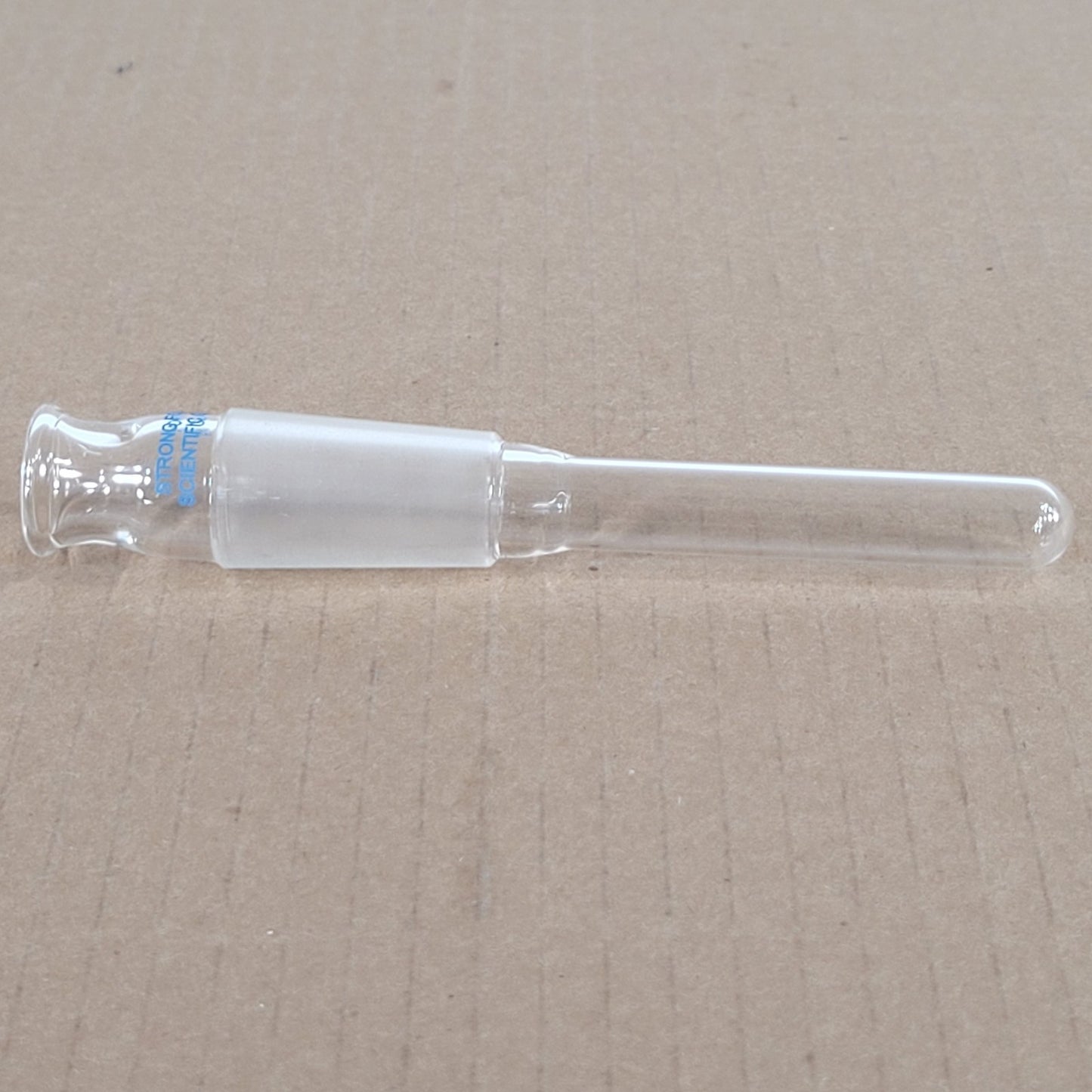Set of 2 Unbranded Glass Thermometer Adapters 24/40 Outer Joint 145/155mm Height