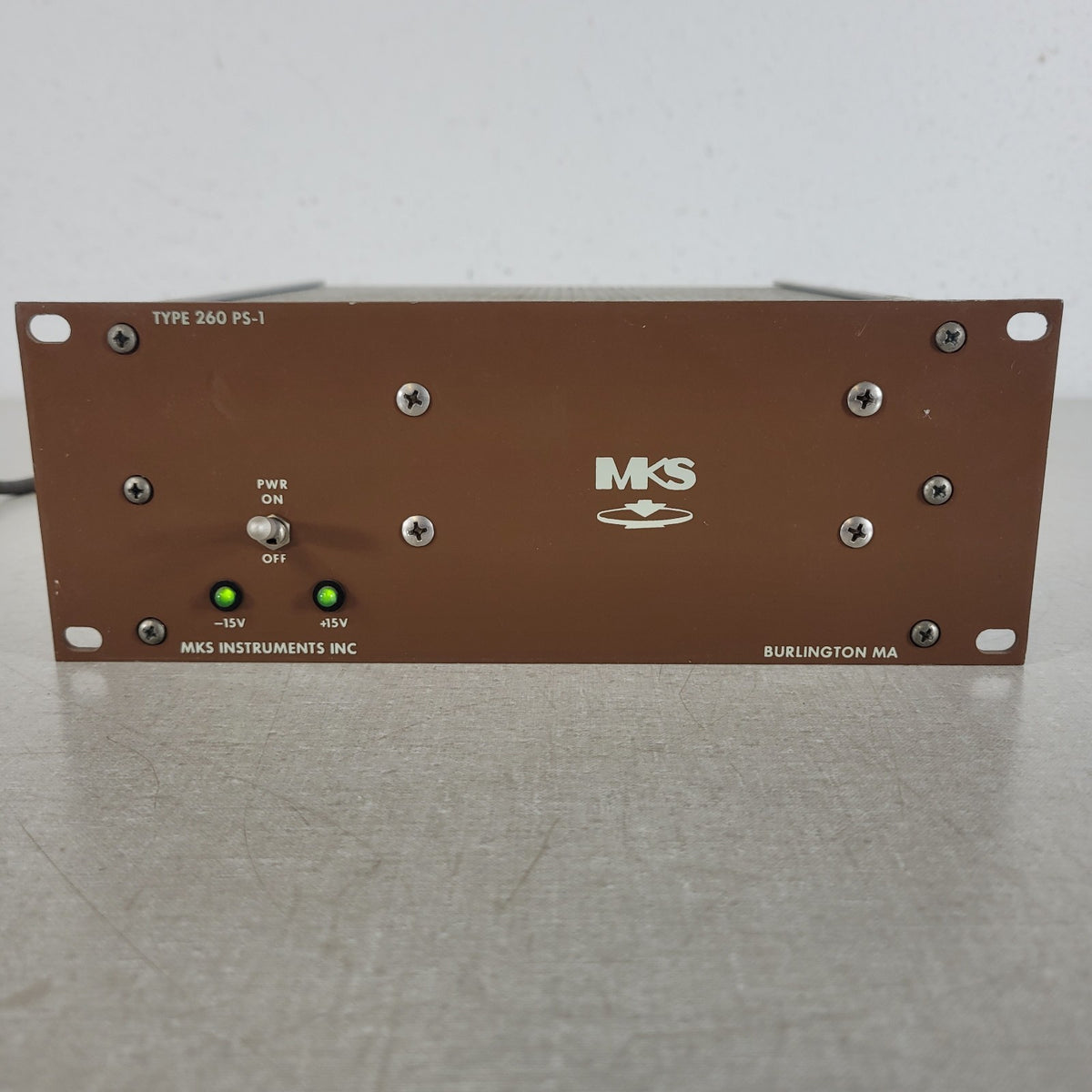 MKS Granville Phillips 260PS-1SP Baratron ±15VDC Power Supply Tested Working