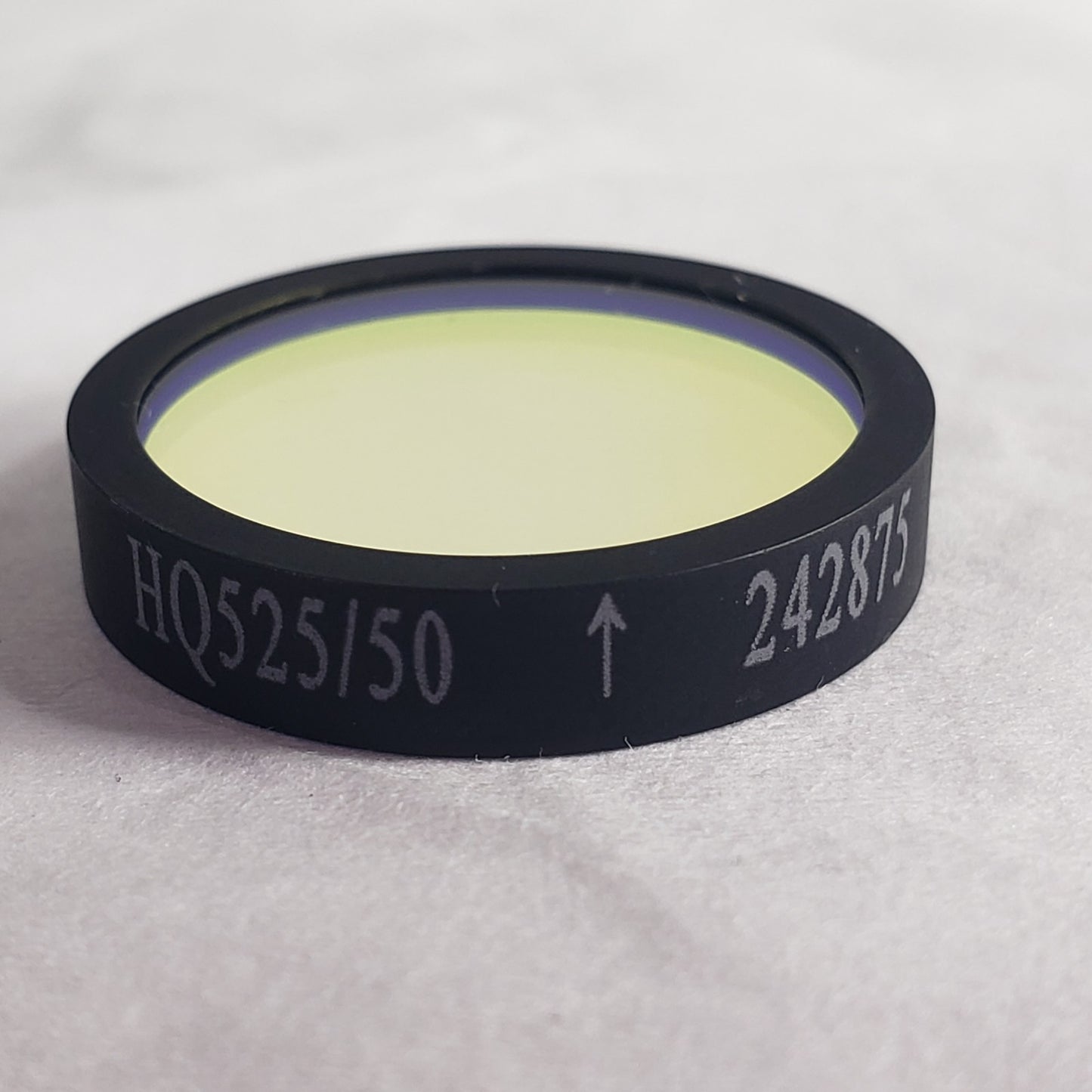 Chroma HQ525/50m 25 mm 1" Optical Bandpass Emission Filter, 525/50 nm