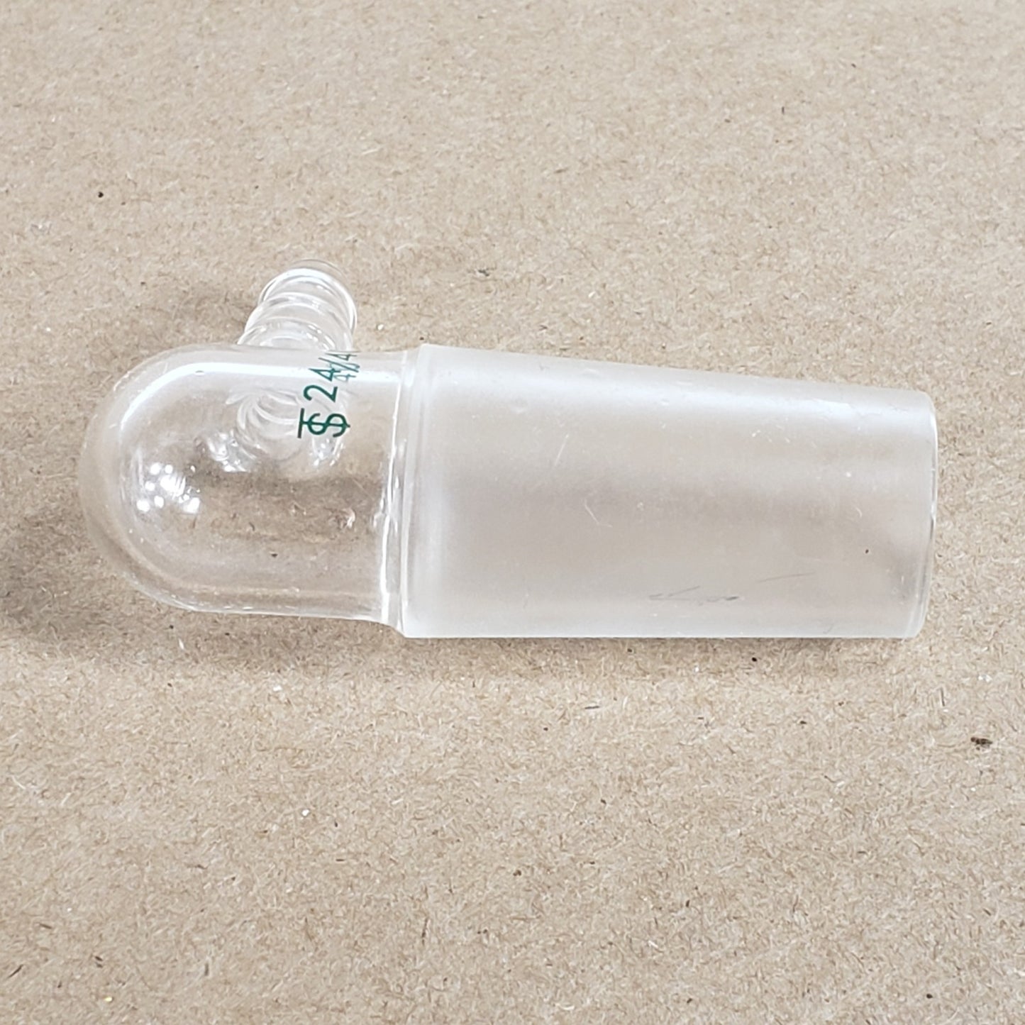 Lot of 3 Chemglass CG-1014-01 Glass Inlet Adapter for 24/40 Inner Joint 90°