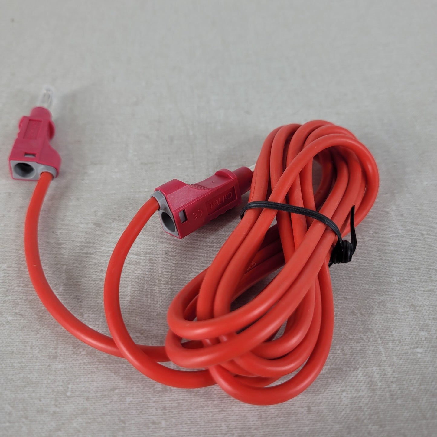 Cal Test CT2151-200-2 Red 4mm Stackable Banana Plug Test Lead 2m 600V 36A CAT II