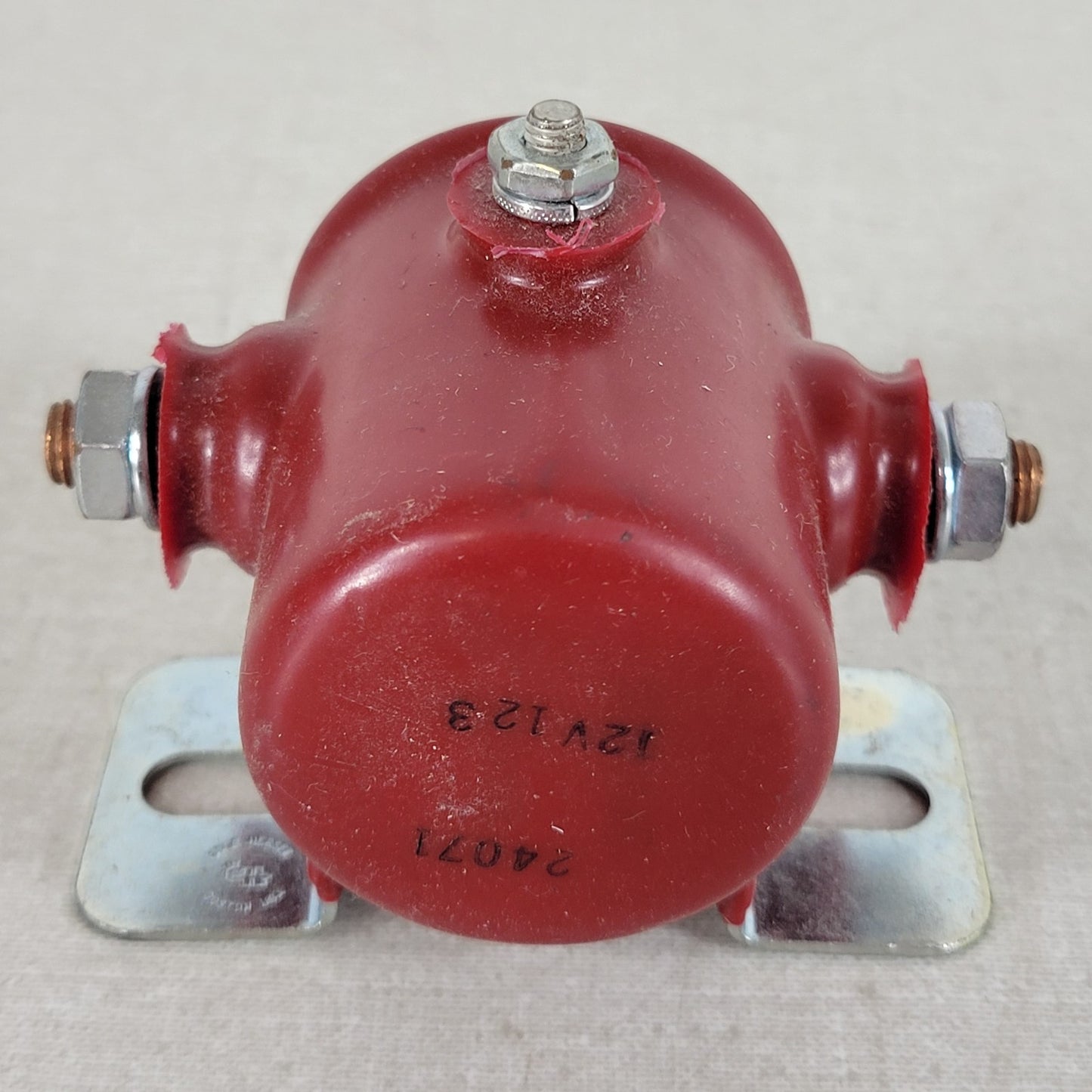 Cole Hersee 24071 12V SPST Intermittent Duty Solenoid Relay 3-Stud Cracked Cover