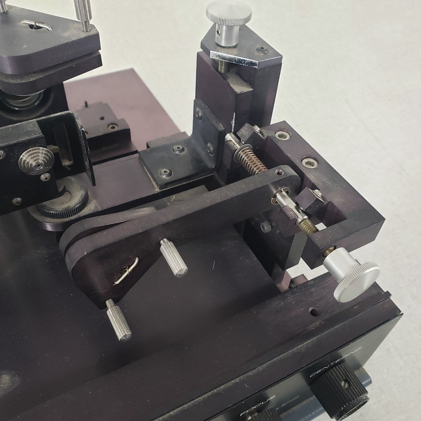 Vintage Microscope Microhardness Tester Manual Scratch Indentation Hardness Test