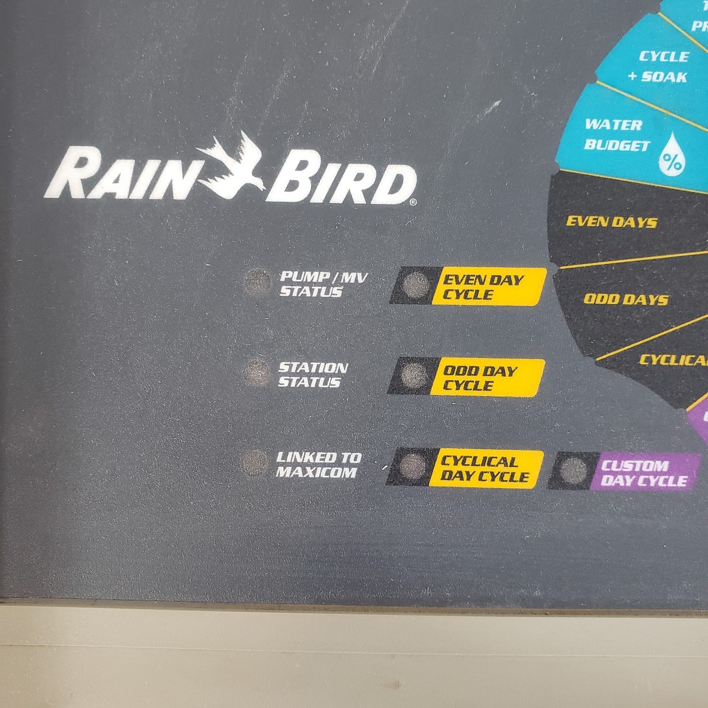 Rain Bird ESP-24SAT 631183A Cycle+Soak Front Panel Keypad Display Assembly