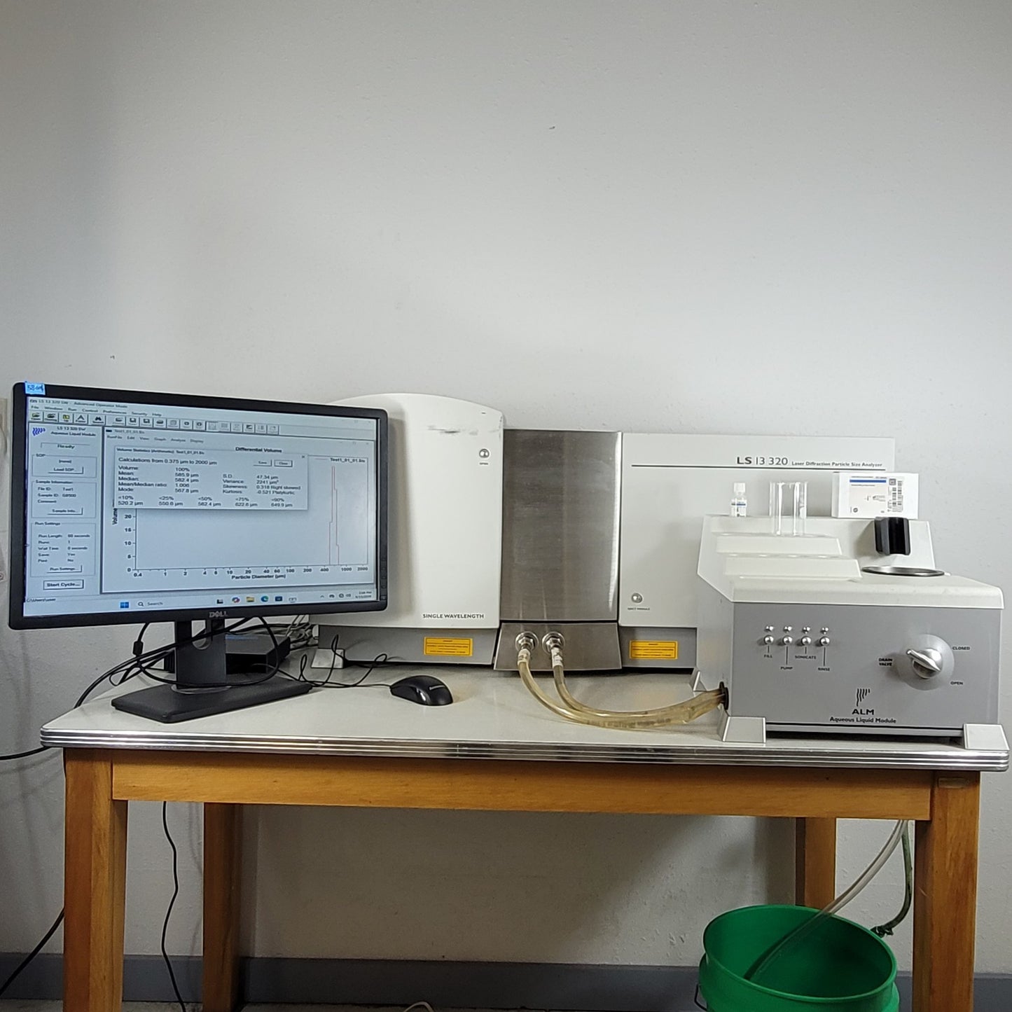 TESTED Beckman Coulter LS 13 320 Particle Size Analyzer w/ ALM Module & Computer