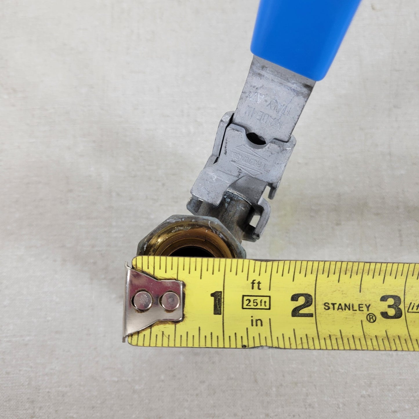 RuB S95E45 3/4" FNPT Brass Full Port Ball Valve 600 CWP Locking Handle