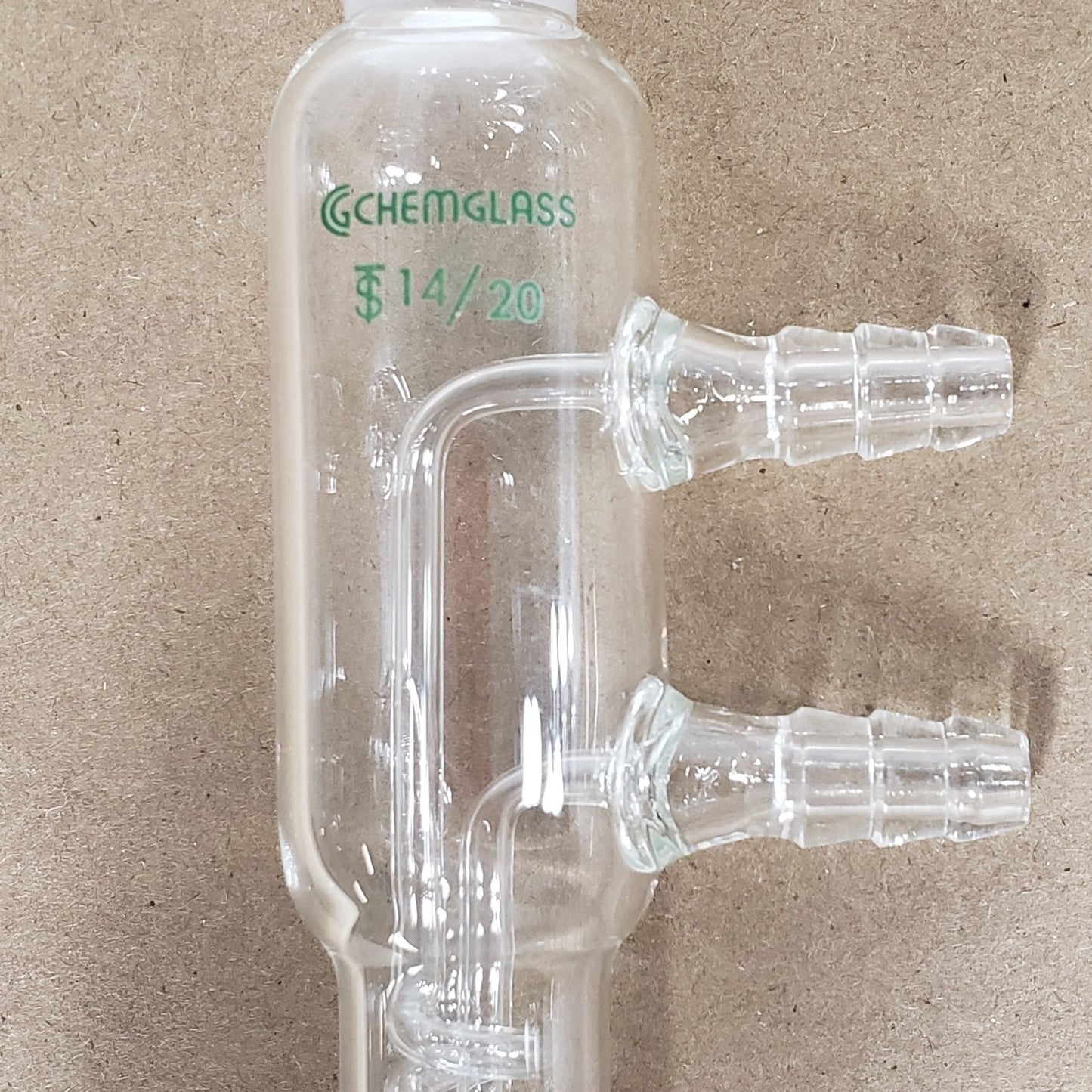 Chemglass CG-1213-14 Reflux Dimroth Coil Condenser with 14/20 Joints 100mm Coil
