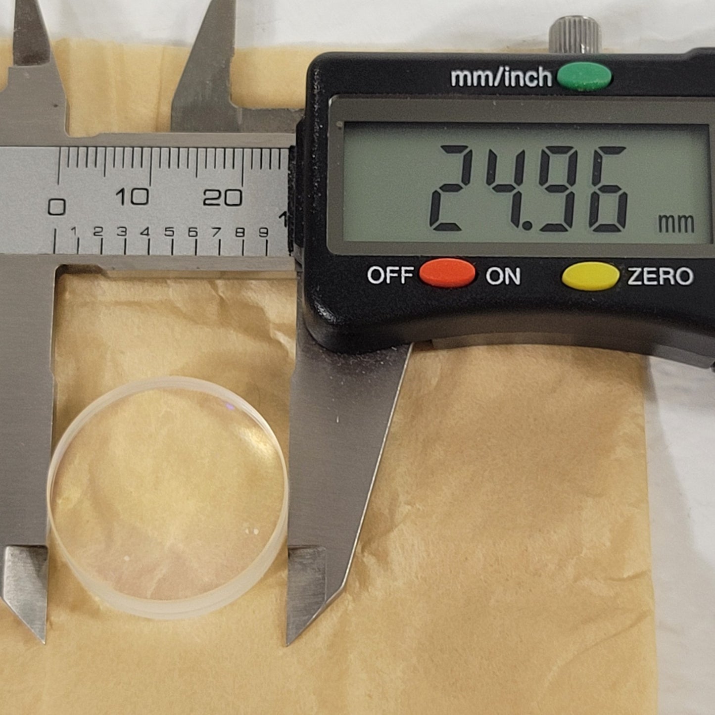 Melles Griot 06LAI007/076 25mm Dia 80mm EFL Achromatic Doublet Lens