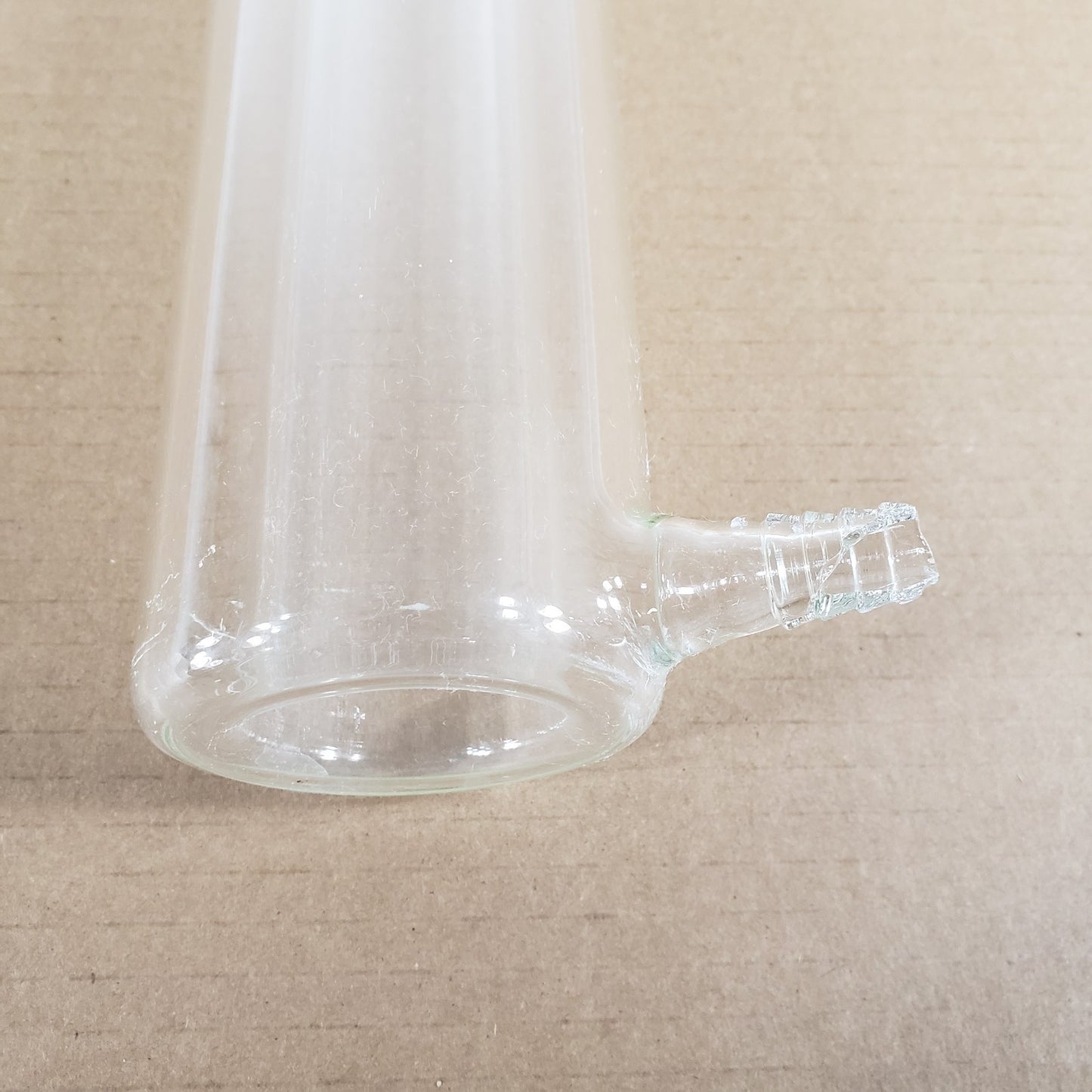 Chipped Custom Borosilicate Glass Tube Heat Exchanger Jacketed Condenser