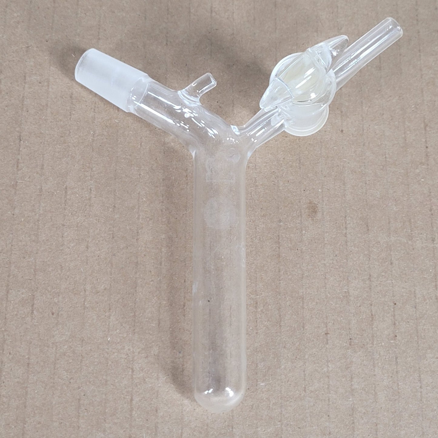 Kontes Schlenk Reaction Tube w/Stopcock 105° Bend 14/20 Outer Joint  10mL
