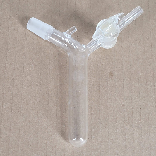 Kontes Schlenk Reaction Tube w/Stopcock 105° Bend 14/20 Outer Joint  10mL