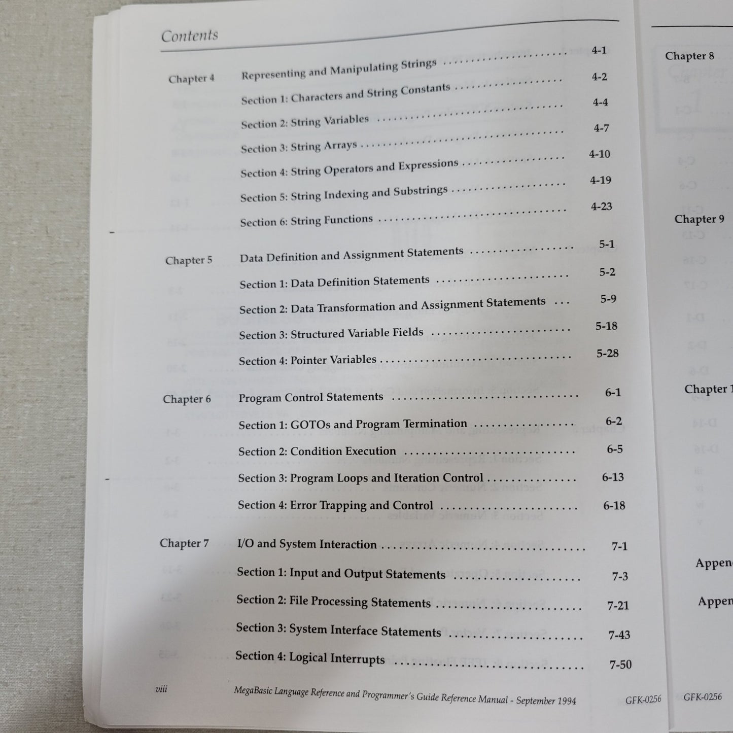GE Fanuc GFK-0256 MegaBasic PLC Language Reference Programmer's Guide Manual