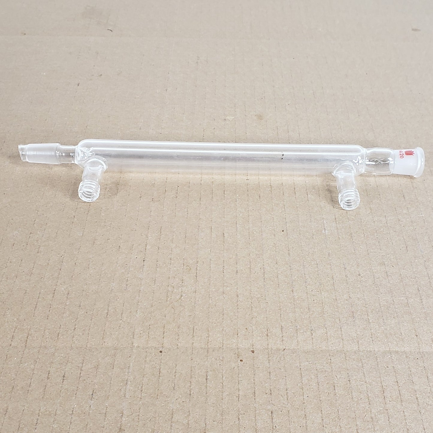 Synthware Liebig Condenser 14/20 CN Threaded Hose Connection 200mm Jacket