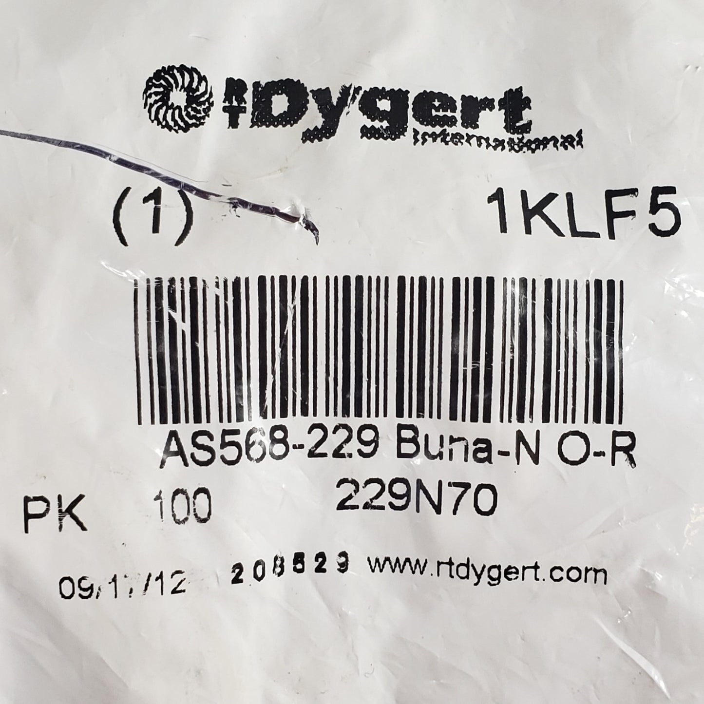 RT Dygert 1KLF5 157N70 Buna-N O-Rings AS568-157 4-1/2" ID Lot of 75