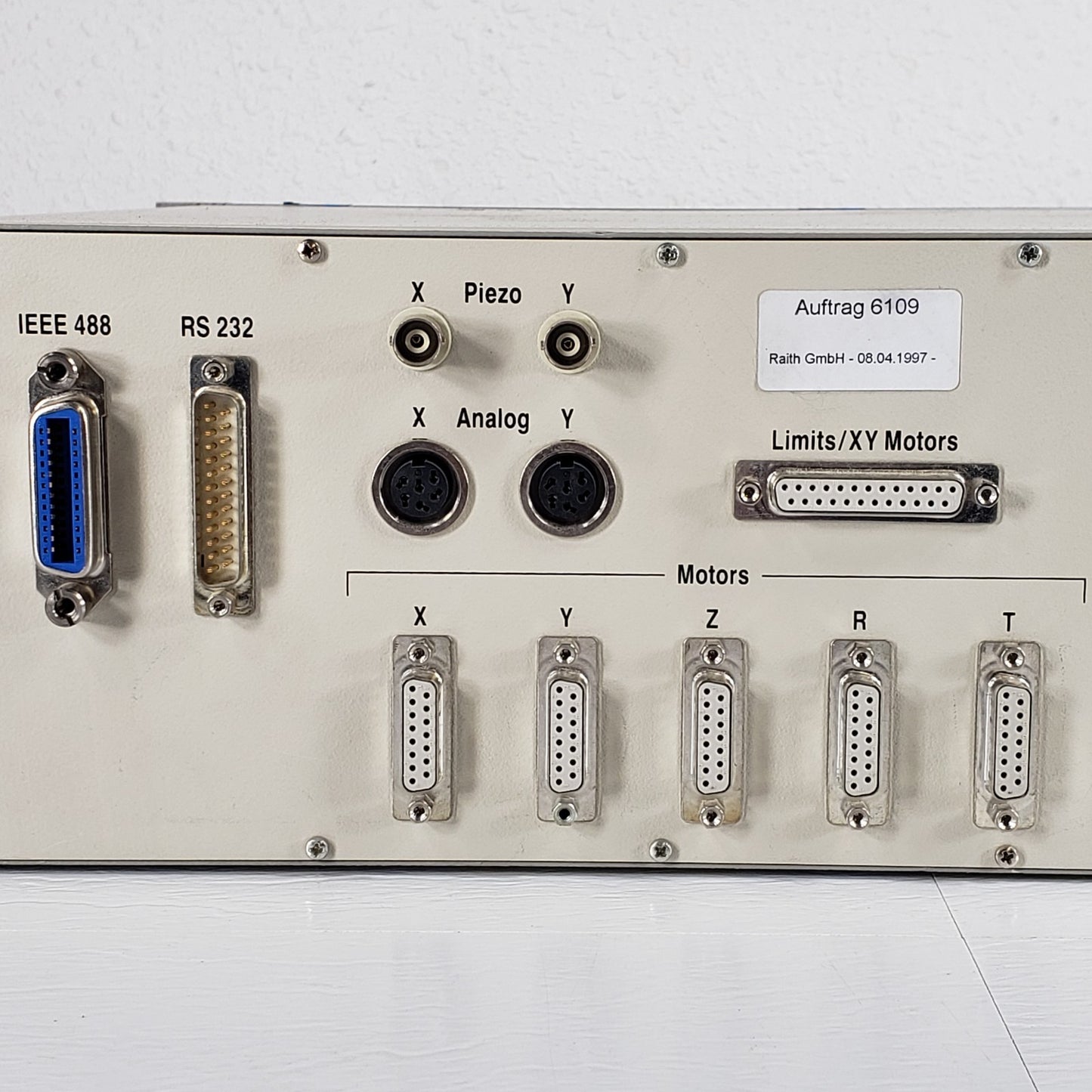 RAITH ESCOSY 6109 High-Vacuum CNC Stage Controller w/Multiaxis Manipulator Motor