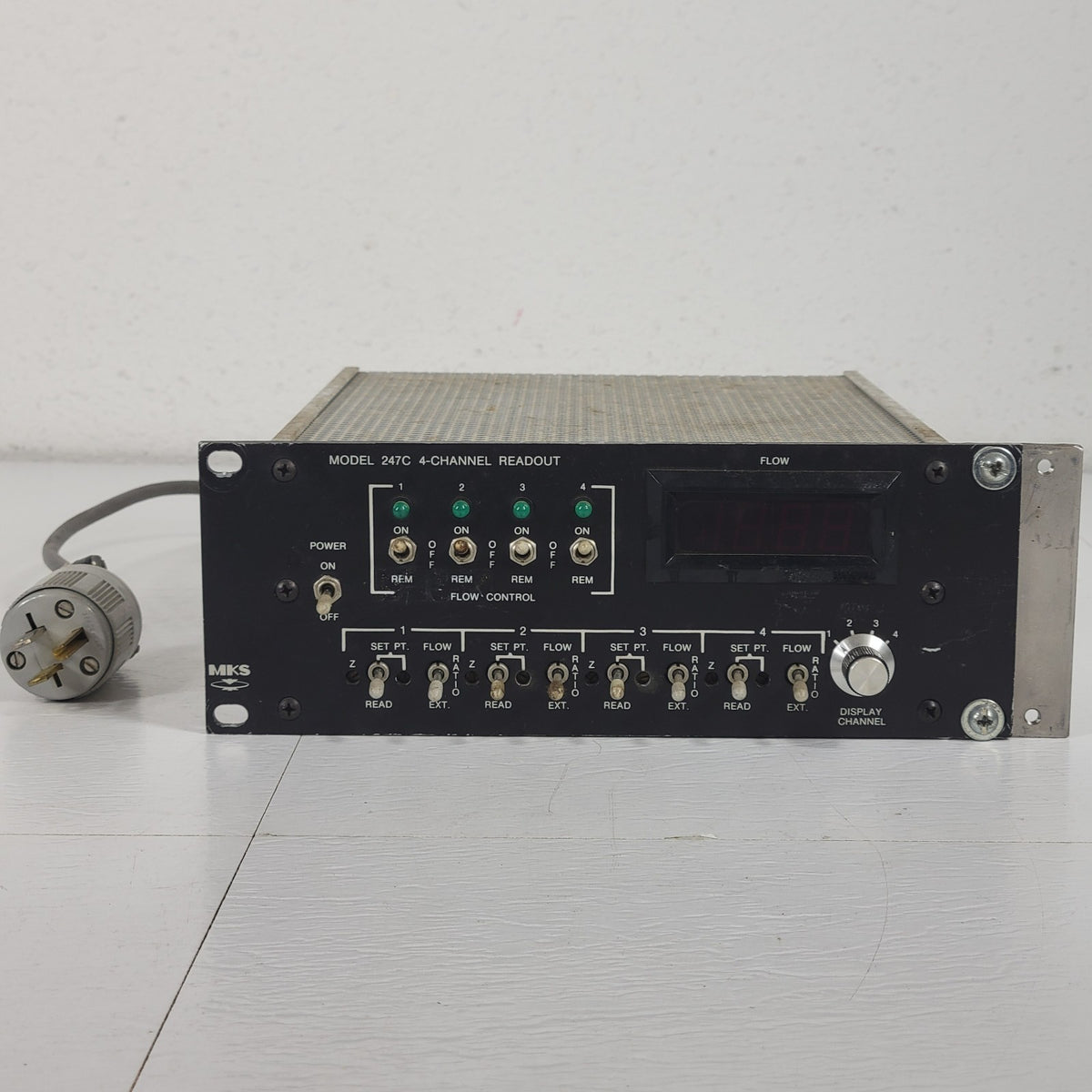 MKS Granville Phillips 247C 4-Channel Readout Mass Flow Controller Power Supply