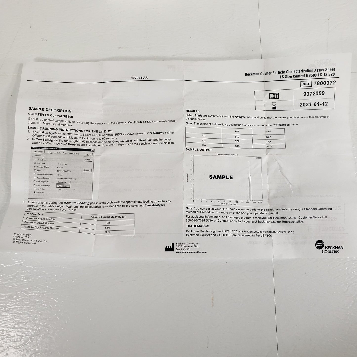 Beckman Coulter LS Control GB500 Glass Bead Sample Standard 2x Full 1x Used