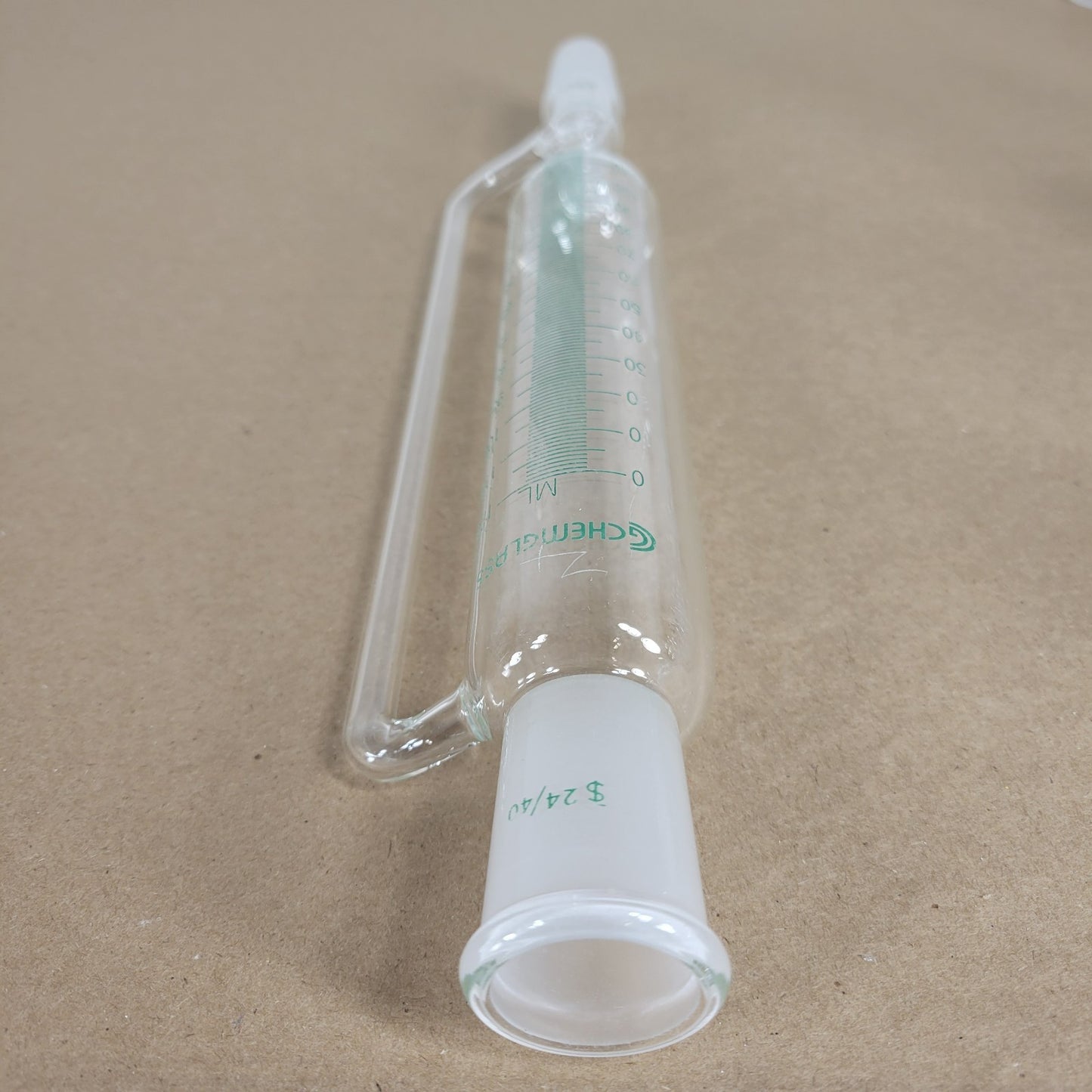 Chemglass CG-1710-02 Graduated pressure equalizing addition funnel 125mL 24/40