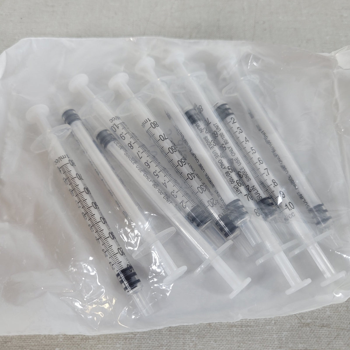 Lot 20 McMaster-Carr 7510A603 1mL Luer Slip Plastic Srng Applicators