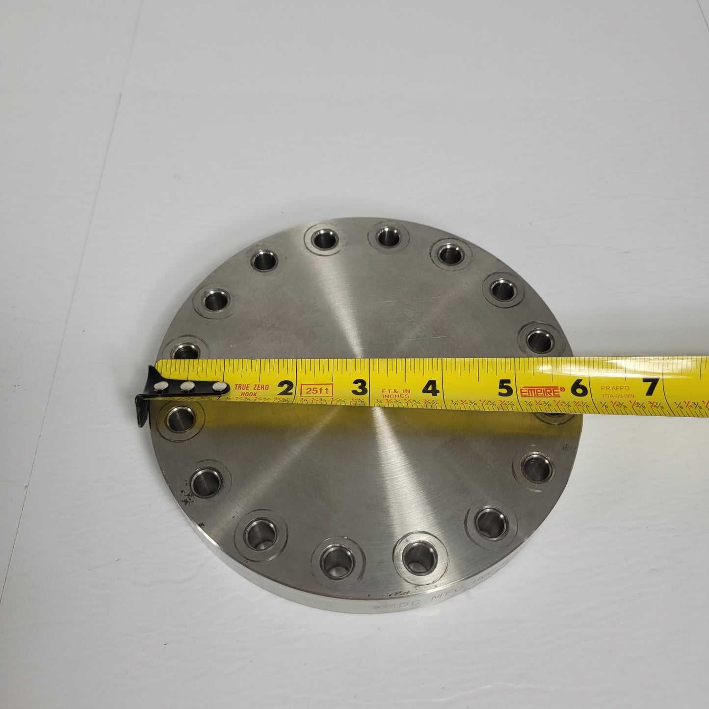 MDC Conflat DN100CF Blank Flange 6" CF UHV Ultra High Vacuum SS Stainless Steel
