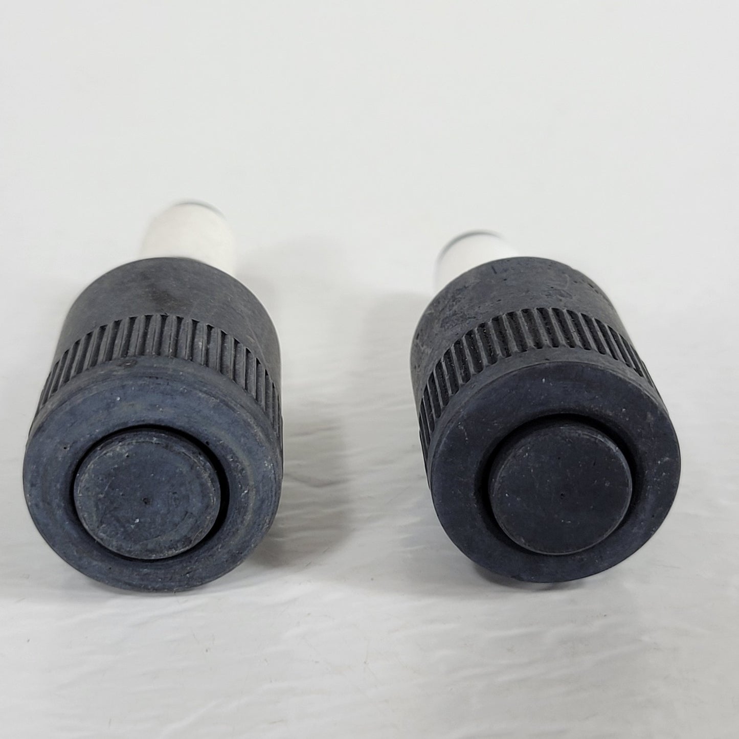 Two CHEMGLASS PTFE 0-12mm Vacuum Valve Plug-Only for Vac. Systems, Brown & Black