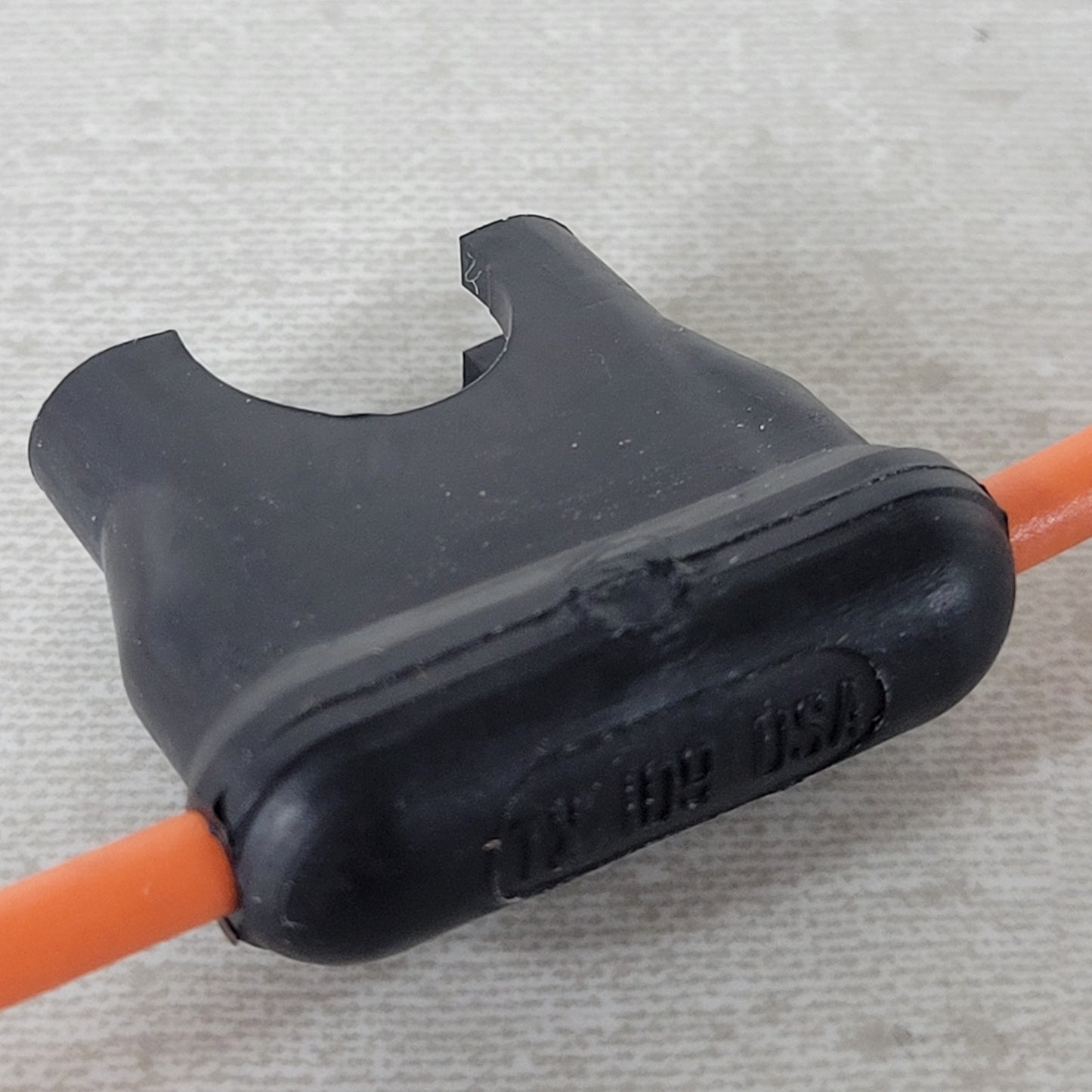 2x TX109 14 AWG ATC/ATO Inline Automotive Blade Fuse Holders Orange
