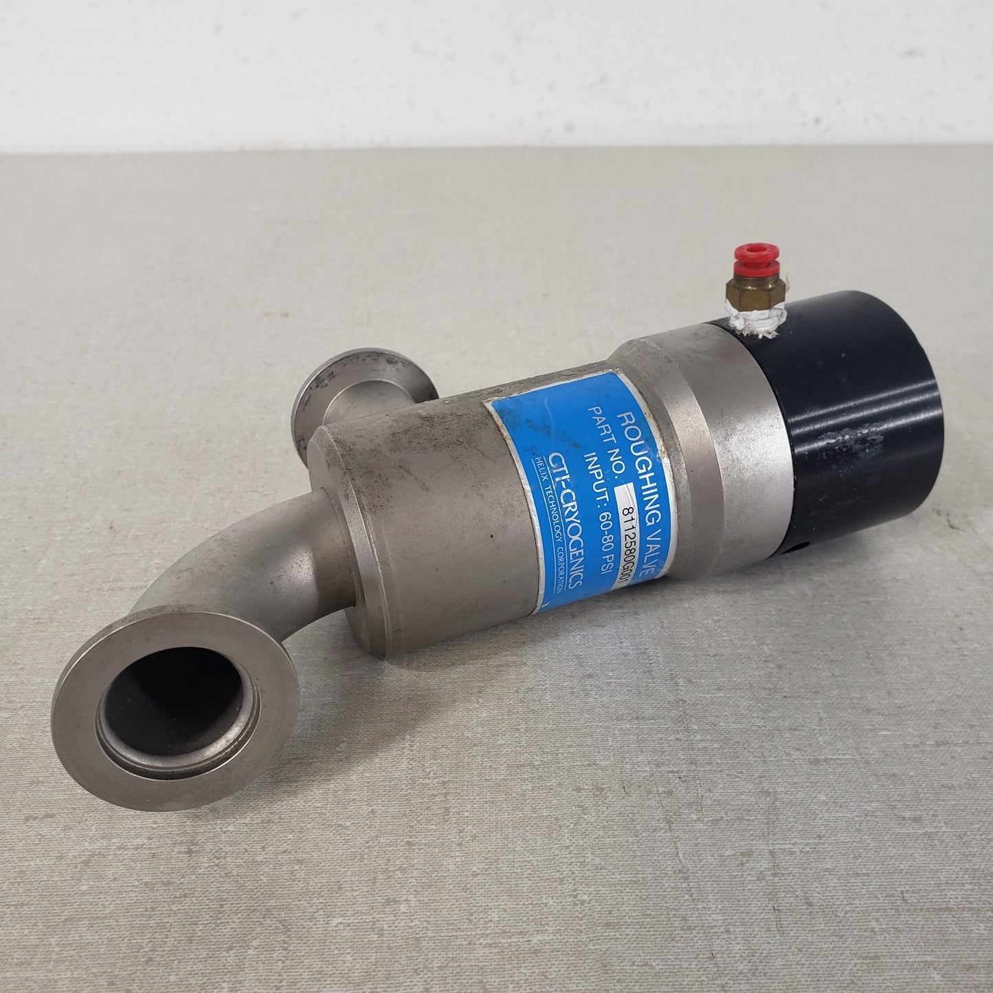CTI-Cryogenics 8112580G001 Pneumatic Roughing Valve KF25 NW25 60-80 PSI