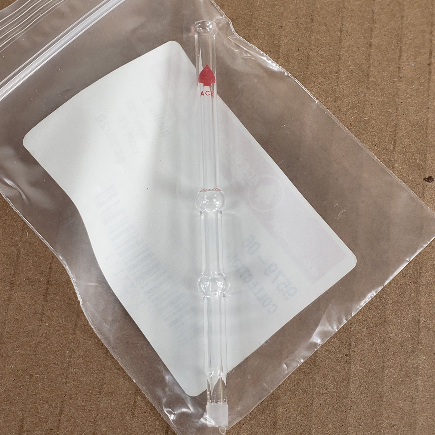 Lot Of 6 Ace Glass 97579-06 Collection Tubes 5/5M Outer Joints 0.1mL Tranfer