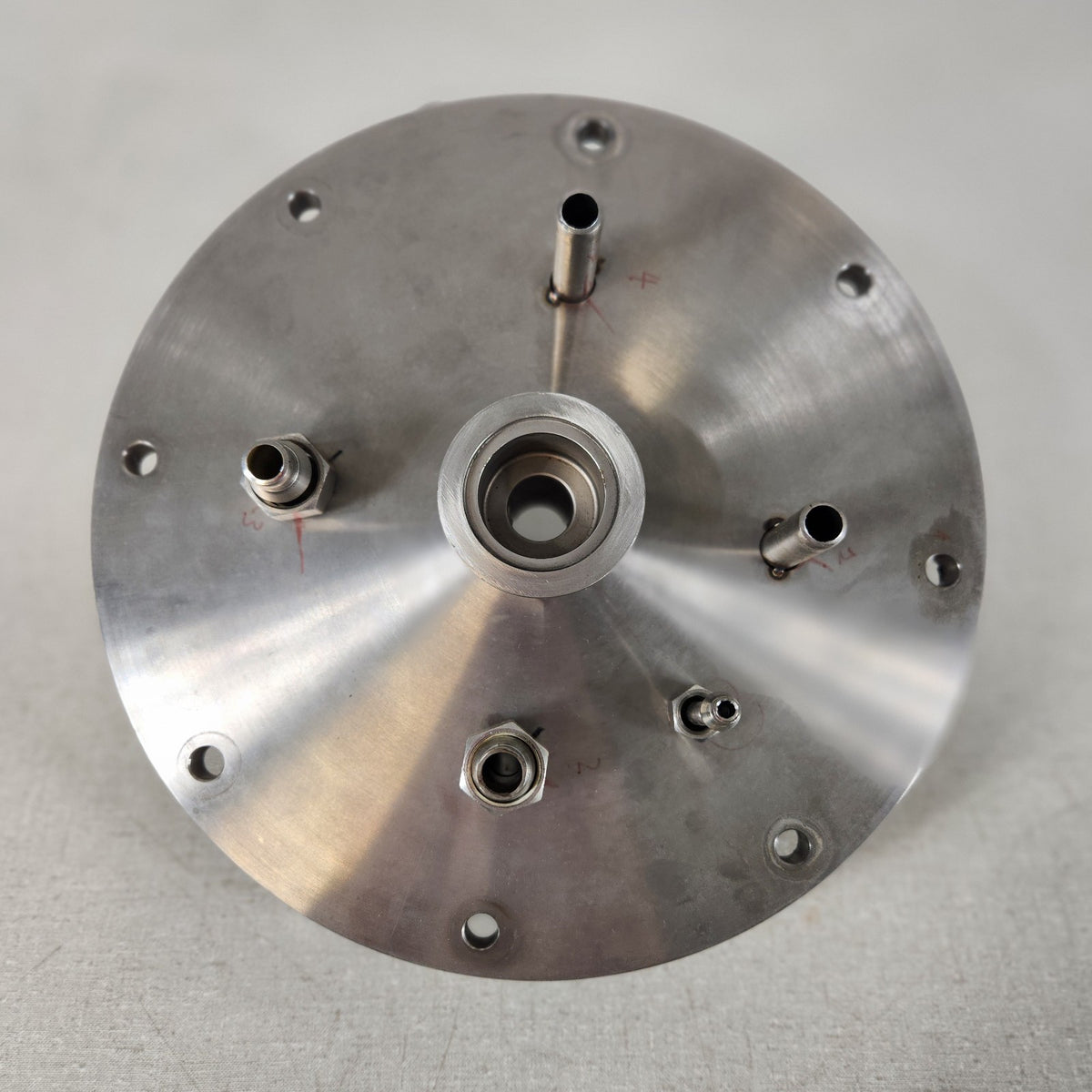 Custom KF25 NW25 Vacuum Manifold Plate w/ 1/2in Swagelok VCO Multi-Port