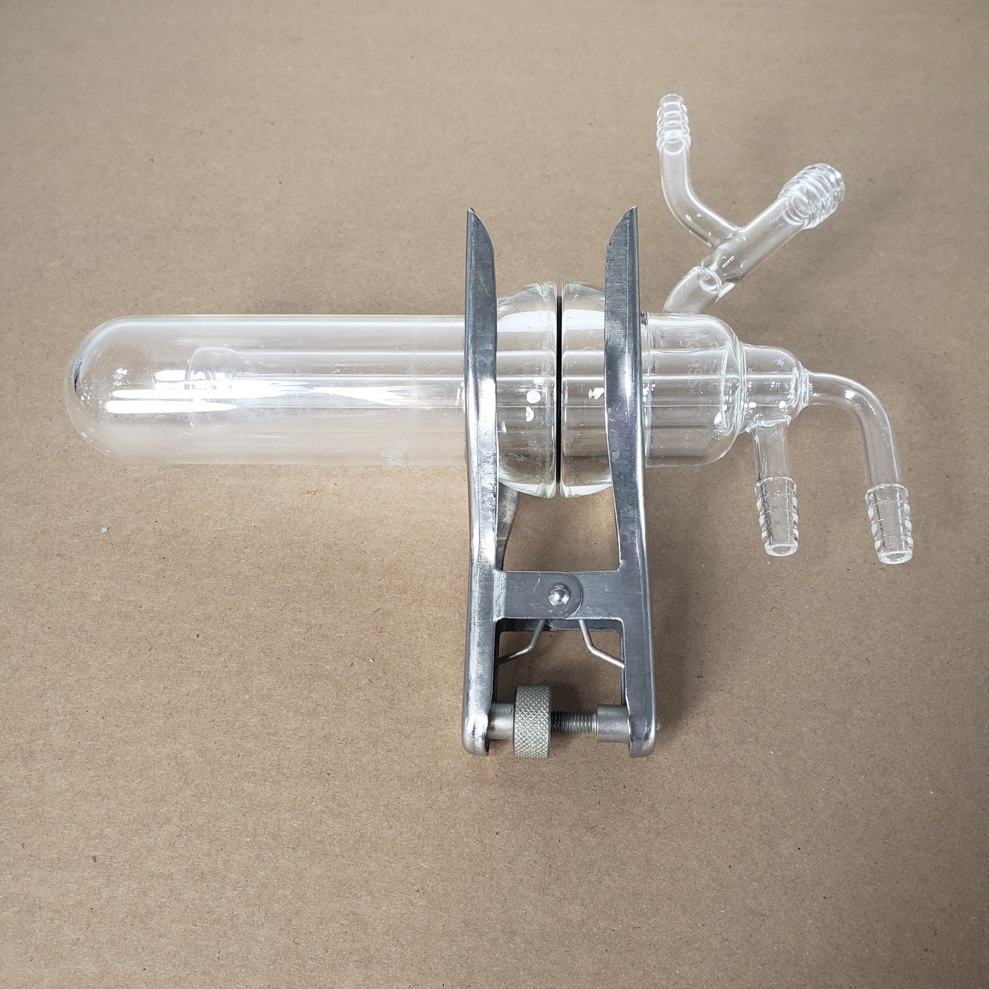 Chemglass CG-3034-02 Dailey Style Sublimators 40mL Full Set of 2 w/Clamps