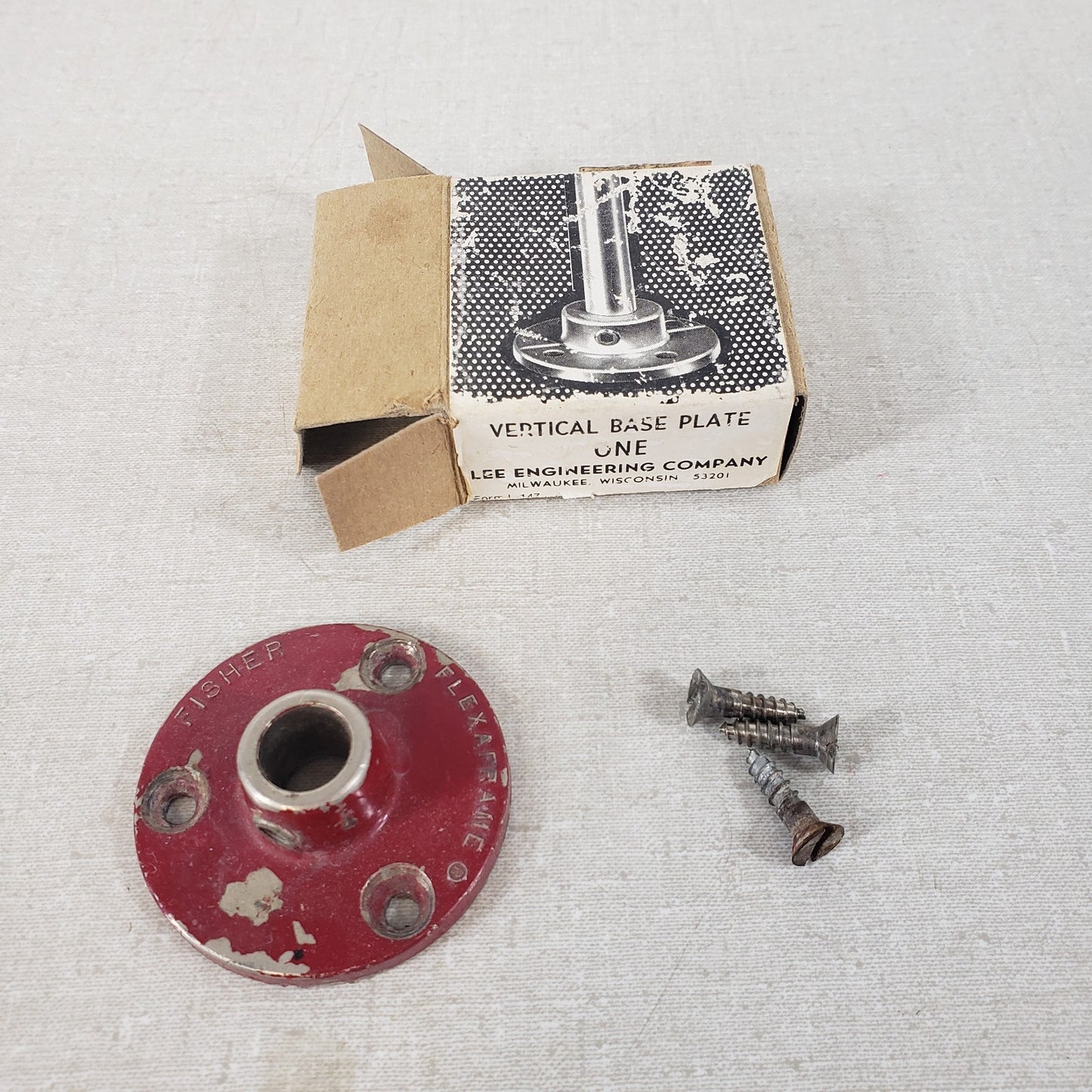 Lee Engineering Flexaframe Vertical Base Plate Kit for 1/2" Rods w/ 3 Screws