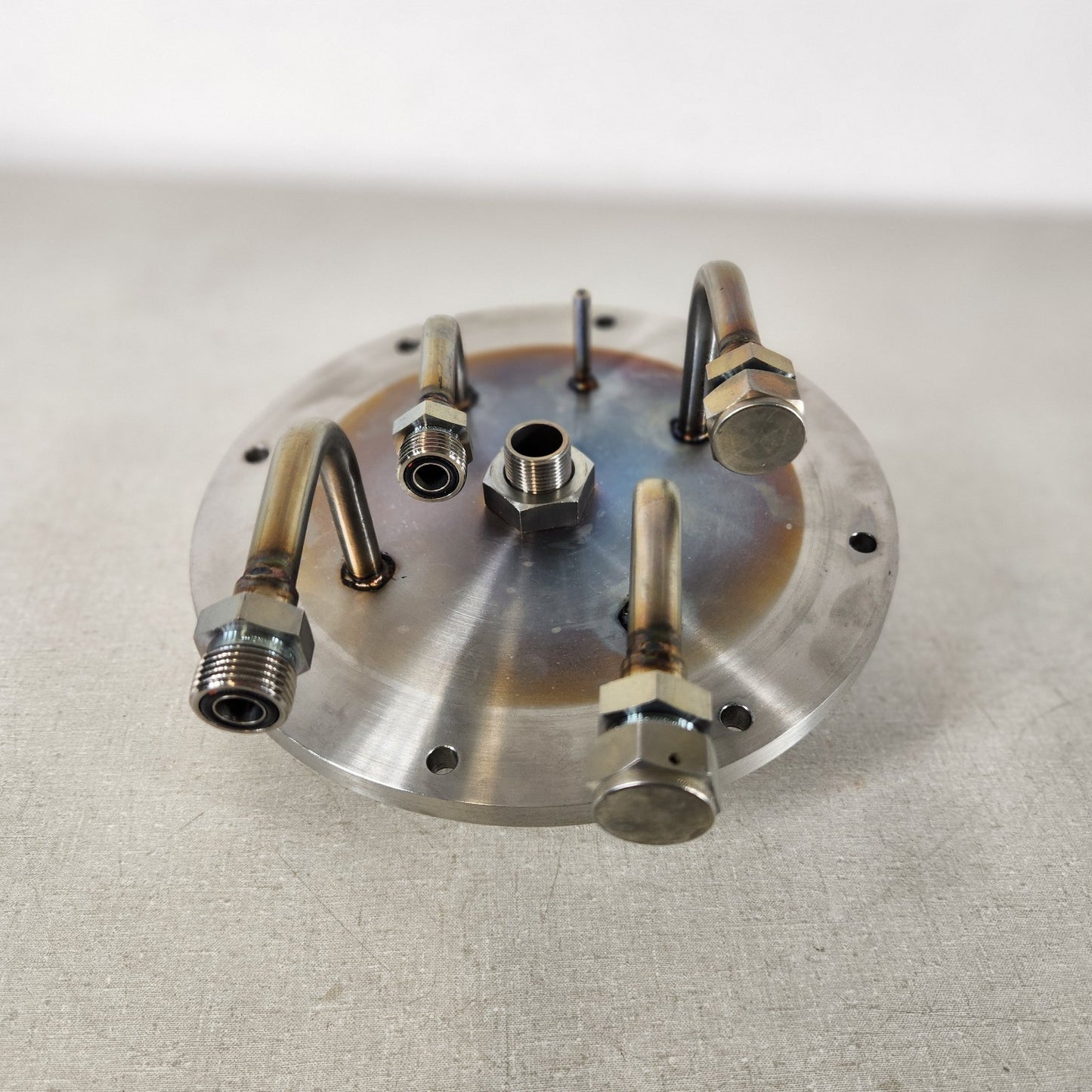 Custom KF25 NW25 Vacuum Manifold Plate w/ 1/2in Swagelok VCO Multi-Port