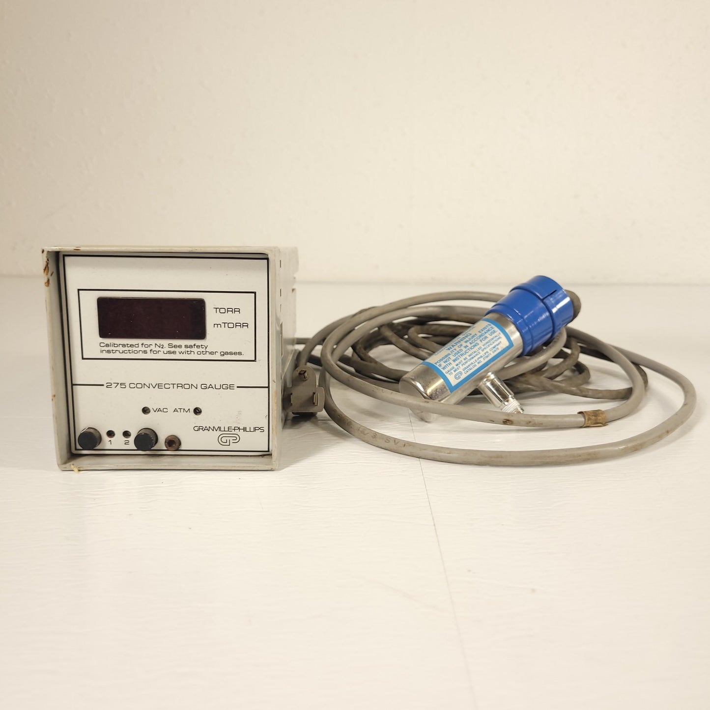 Tested MKS Granville Phillips 275071 Convectron Vacuum Gauge w/ Readout 275