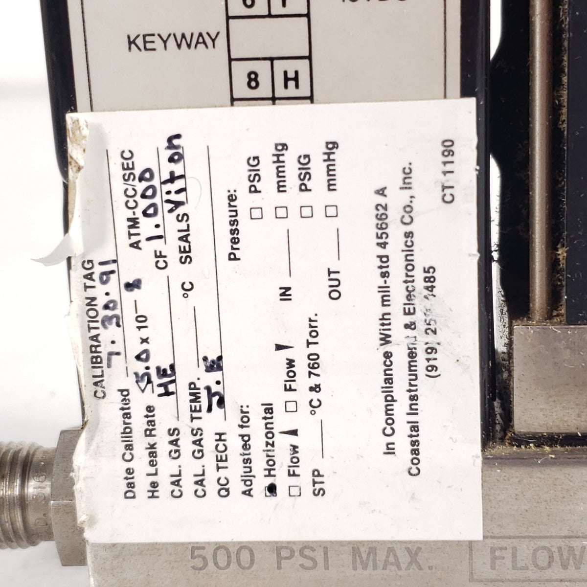 UNIT Instruments UPC-1000 100 SCCM He Helium Pressure Controller 500 PSI