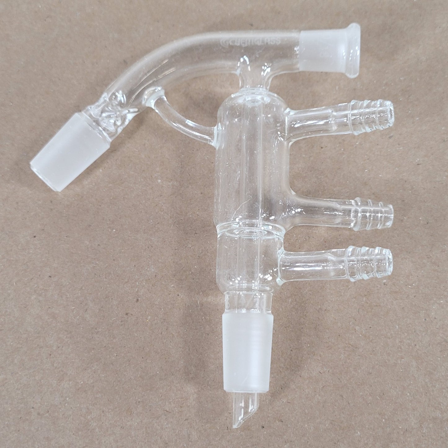Chemglass CG-1239-02 Short Path Distilling Head 10/18 Thermometer Joint 14/20