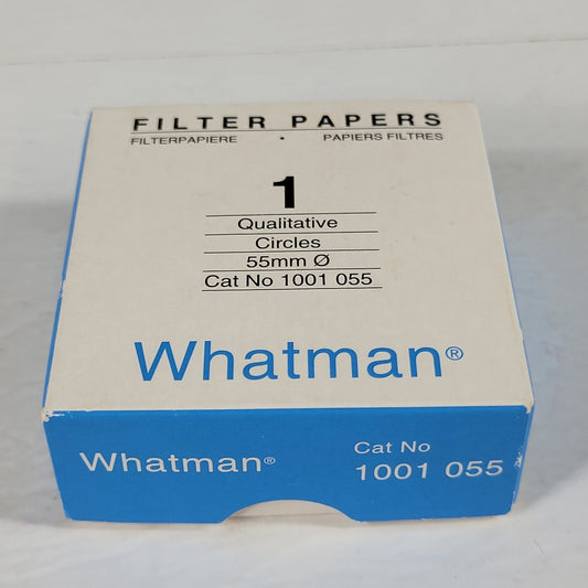 WHATMAN 1001-055 55mm Diameter Filter Papers, Partially Used 100-Pack