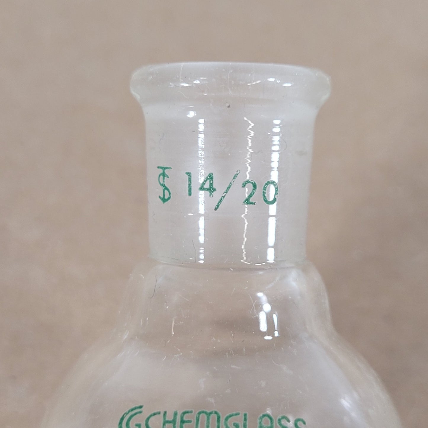 Chemglass CG-1276-10 3-Way Distilling Receiver Adapter 14/20 CN/SN Joints 15mL