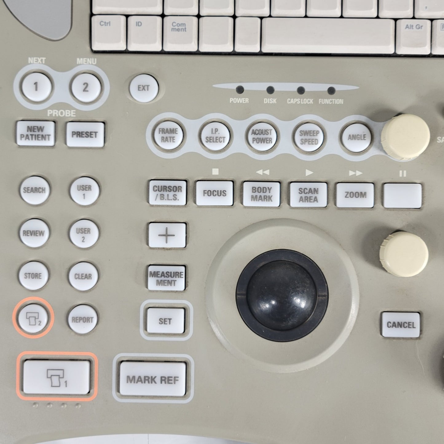 ALOKA SSD-3500 ProSound L-FULLKEY-2002 Alphanumeric Keyboard Ultrasound Part